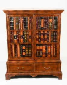 MAITLAND SMITH FAUX BOOK ENTERTAINMENT CENTER