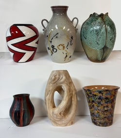 6PC. CAROLINA POTTERY LOT