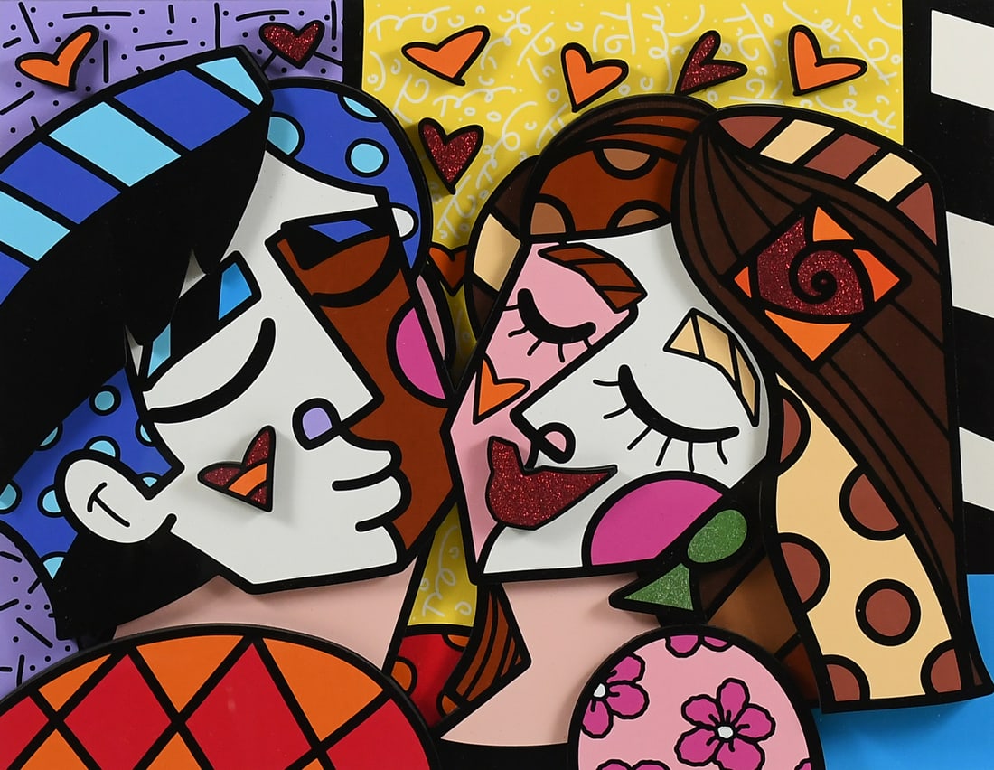 ROMERO BRITTO “DELICIOUS” 3-D SERIGRAPH (1 of 7)