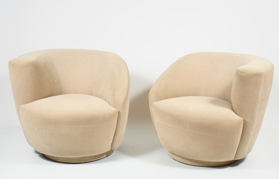 VLADIMIR KAGAN FOR DIRECTIONAL NAUTILUS CHAIRS (1 of 5)