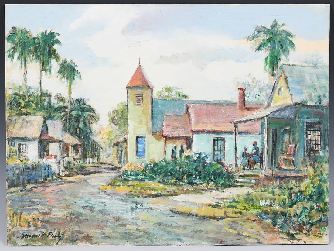 EMMETT JOHN FRITZ “RIBERIA STREET” PAINTING (1 of 4)