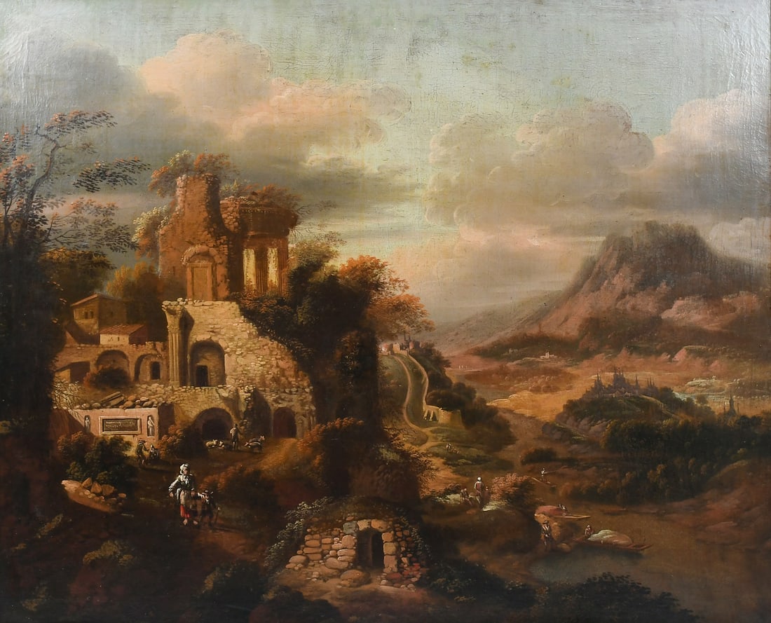 EARLY FLEMISH? LANDSCAPE PAINTING (1 of 6)