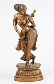 ASIAN LUTE PLAYER BRONZE