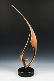ROBINS AND PEARSON MID-CENTURY BRONZE “SAILS”