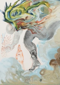 SALVADOR DALI WOOD ENGRAVING “AT THE EMPYREAN”