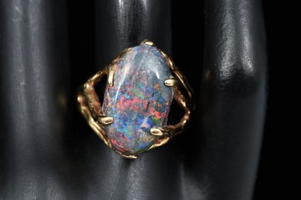 14K FREEFORM OPAL RING