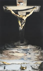 ETCHING AFTER DALI CHRIST ON THE CROSS