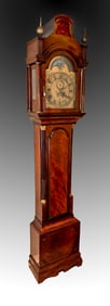 18TH-C. PENNSYLVANIA JOHN WOOD GRANDFATHER CLOCK
