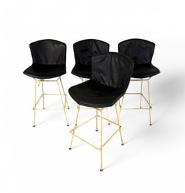 FOUR HARRY BERTOIA FOR KNOLL MID-CENTURY MODERN BA