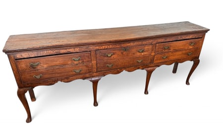 LARGE QUEEN ANNE SIDEBOARD