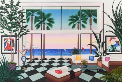 LARGE FANCH LEDAN LITHOGRAPH
