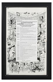 JACK DAVIS SUPERBOWL CARICATURE ARTWORK FOR MAD