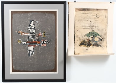 2PC. FRIEDLANDER MID-CENTURY LITHOGRAPH LOT