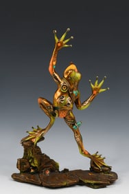 NANO LOPEZ FROG BRONZE “STICKY CLIMBER”
