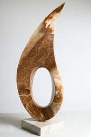 LEONARDO NIERMAN POLISHED MARBLE ABSTRACT SCULPTURE