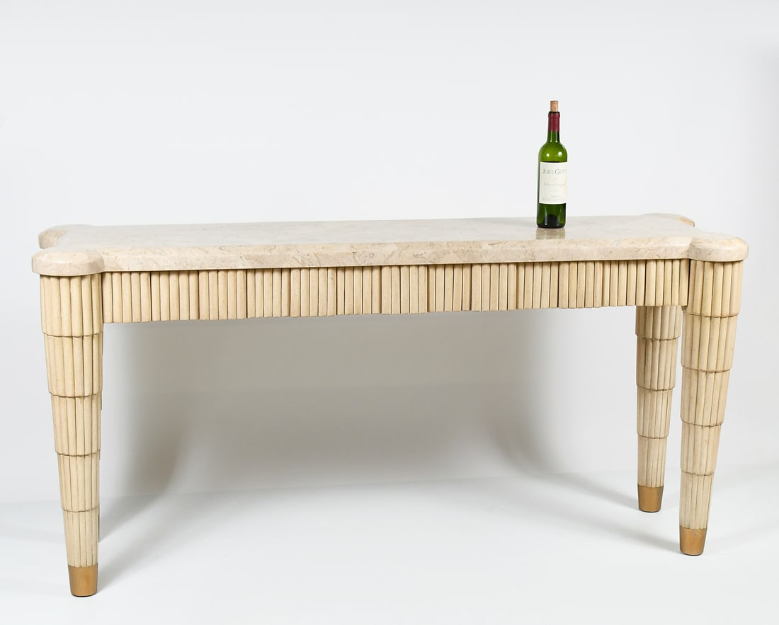 MARGE CARSON TESSELLATED MARBLE SOFA / HALL TABLE (1 of 5)