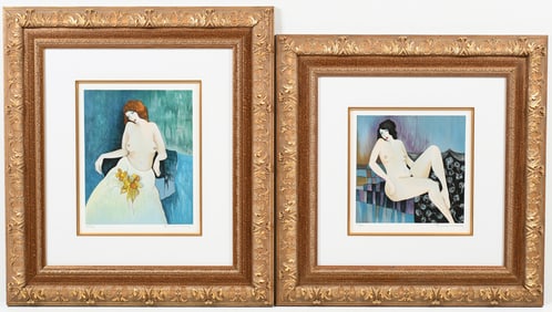 TWO TARKAY NUDE LITHOGRAPHS