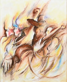 ORIGINAL PAINTING BY STEYNOVITZ "THE CONCERT"