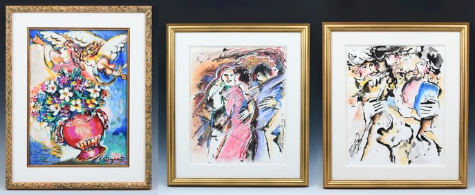 THREE ZAMY STEYNOVITZ PAINTINGS
