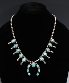 JOHNNY JOHNSON SQUASH BLOSSOM NECKLACE