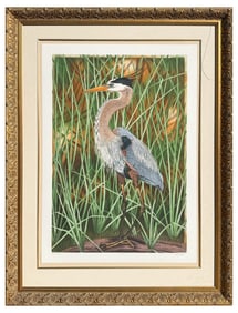 JOHN COSTAN ETCHING “GREAT BLUE”