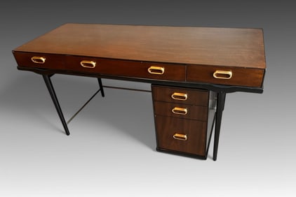 MODERN REVELATION DESK & FILE CABINET