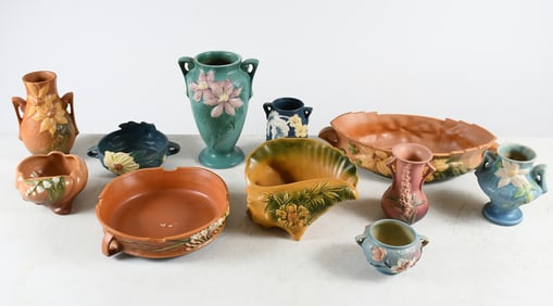 8 PC. ROSEVILLE POTTERY COLLECTION
