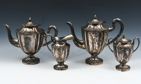 4 PC. MACIEL MEXICAN STERLING TEA SET
