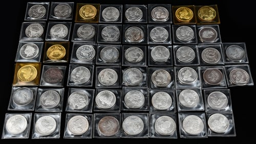 50 PC. 1 TROY OUNCE PURE SILVER BULLION COINS