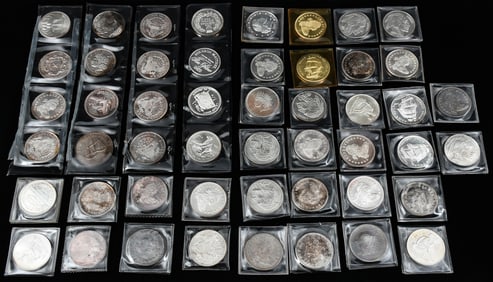 50 PC. 1 TROY OUNCE PURE SILVER BULLION COINS