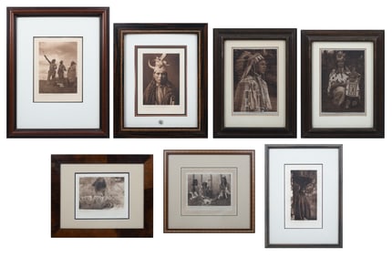 SEVEN NATIVE AMERICAN PRINTS AFTER EDWARD CURTIS