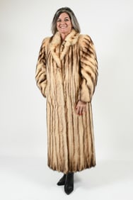 LUXURIOUS FITCH FULL LENGTH FUR COAT