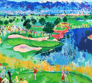 LARGE LEROY NEIMAN GOLF SERIGRAPH