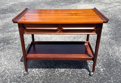MCM TORBJORN AFDAL ROSEWOOD BAR CART
