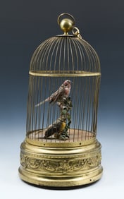 CIRCA 1900 FRENCH DOUBLE SINGING BIRD AUTOMATON