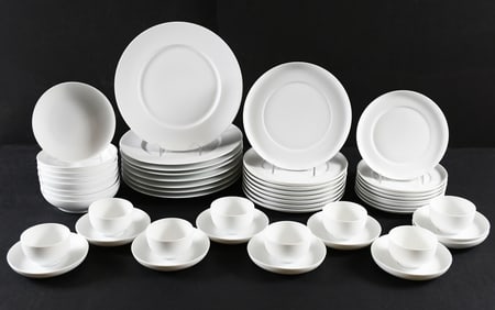 49 PC. MURIEL GRATEAU BISQUE PORCELAIN DINNERWARE