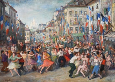 TIBOR DENGYEL CARNIVAL PAINTING