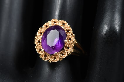 14K AMETHYST RING