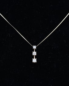 14K .80 CTW DIAMOND PENDANT