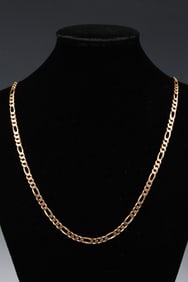 14K FIGARO CHAIN
