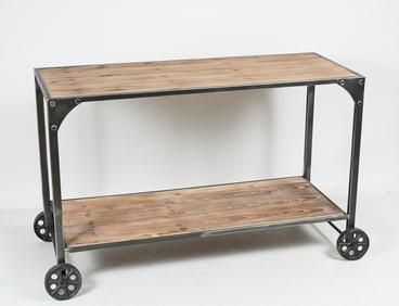 INDUSTRIAL STYLE BAR / SERVING CART