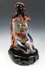 DINO ROSIN NUDE GLASS SCULPTURE