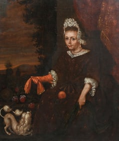 ANTIQUE PORTRAIT PAINTING CIRCLE OF DE BAEN