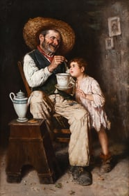 FAUSTO GIUSTO FINE GENRE PAINTING