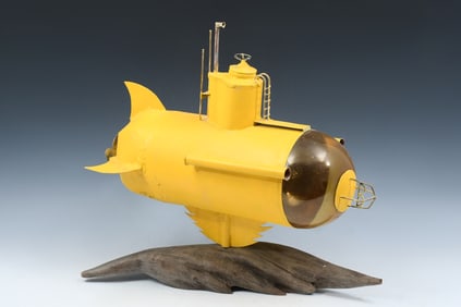 MAX HOWARD YELLOW SUBMARINE METAL SCULPTURE