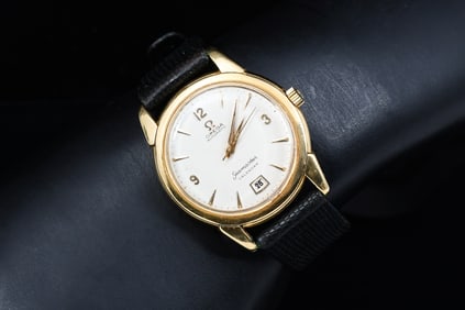 MEN'S GOLD OMEGA SEAMASTER WATCH