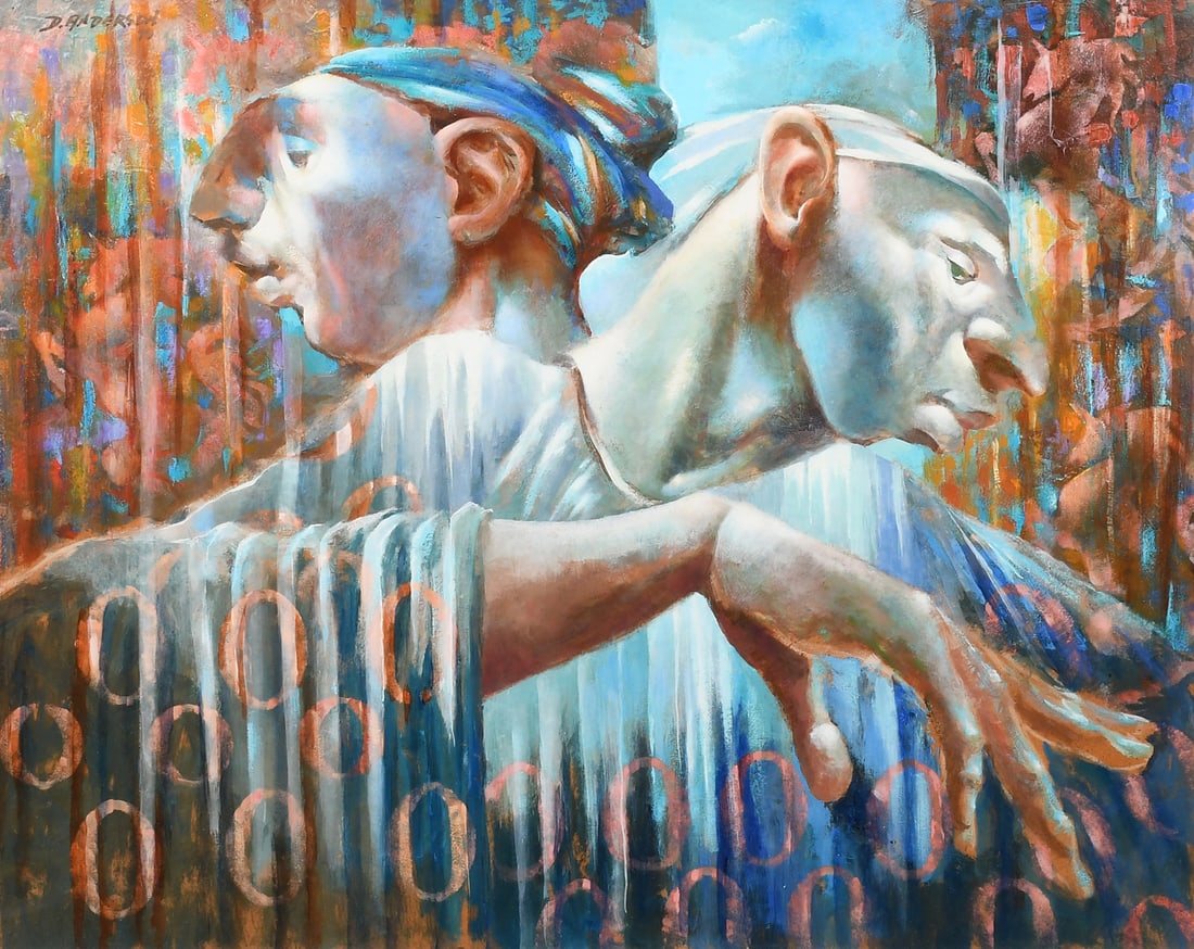 DAVID ANDERSON “MIMES & CIPHERS” PAINTING (1 of 5)