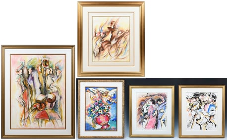 FIVE ZAMY STEYNOVITZ PAINTINGS