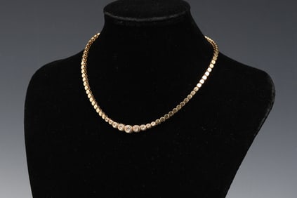 BOLD 14K 1.00 CTW DIAMOND NECKLACE