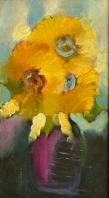 NATALYA ROMANOVSKY SUNFLOWER PAINTING